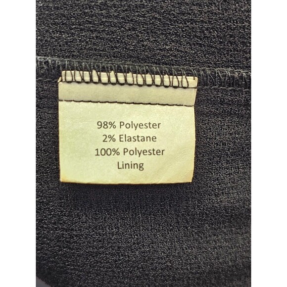 SARA CAMPBELL Women's‎ 12 Black V-Neck Short Sleeve Tie Waist Jumpsuit Romper - Picture 9 of 10